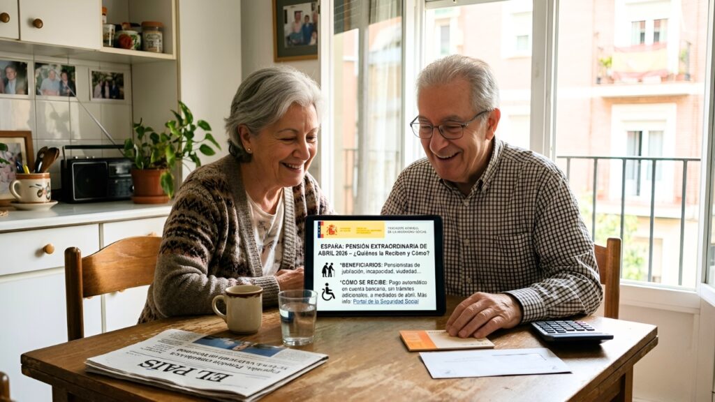 España: Pensión Extraordinaria de Abril 2026 – Quiénes la Reciben y Cómo