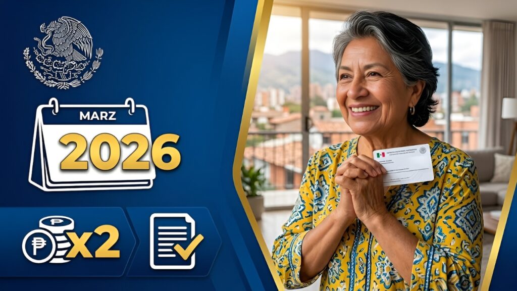 México Anuncia Pago Doble para Pensionados en Marzo 2026: Consulta el Calendario Oficial
