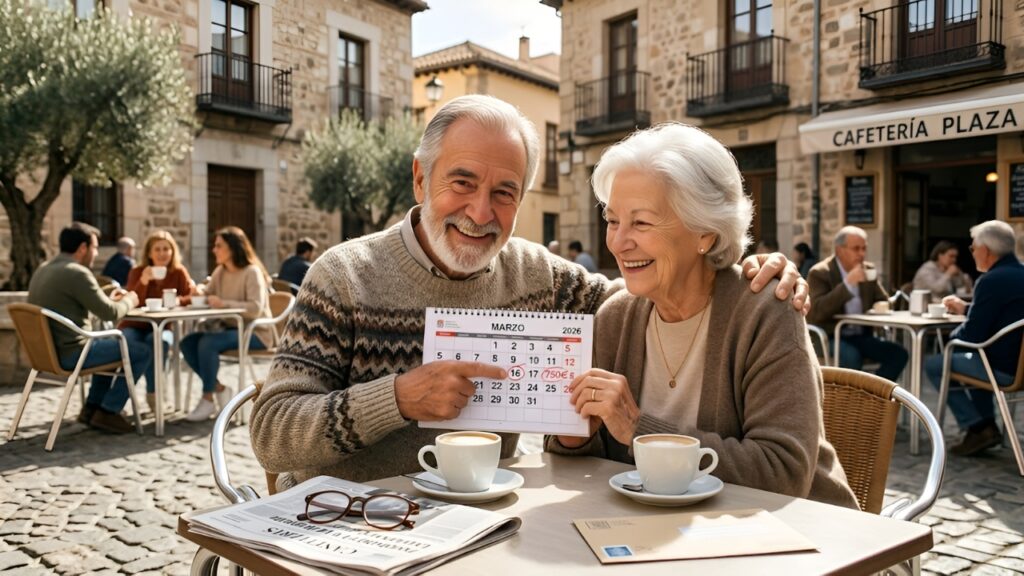 España anuncia calendario de pagos de pensiones de marzo 2026: hasta 750€ extra para adultos mayores y cómo recibirlo